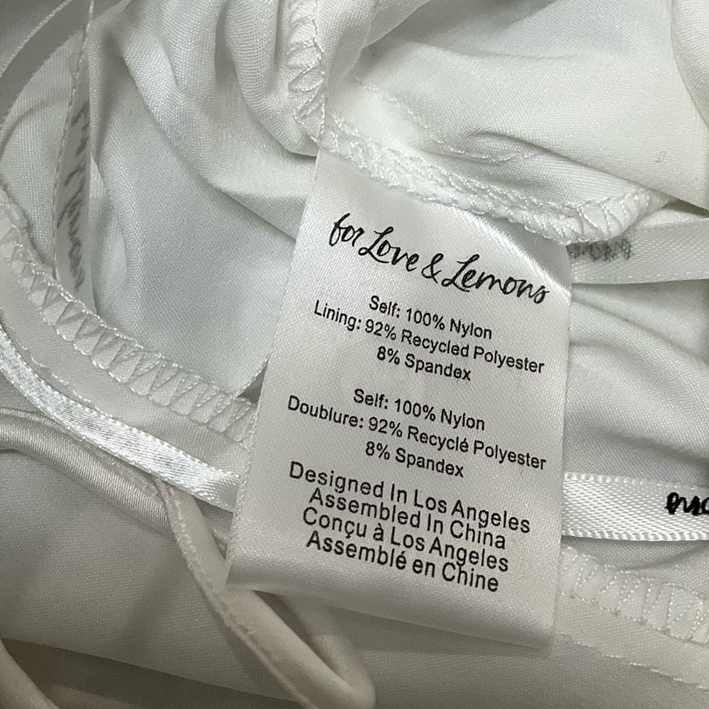 For Love & Lemons Lorena Lace Sheer Maxi Dress White Size Small NWT - Picture 8 of 13